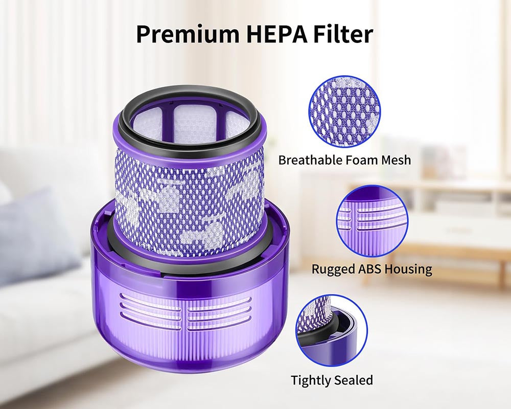 V12 Replacement HEPA Filters for Dyson V12 Detect Slim