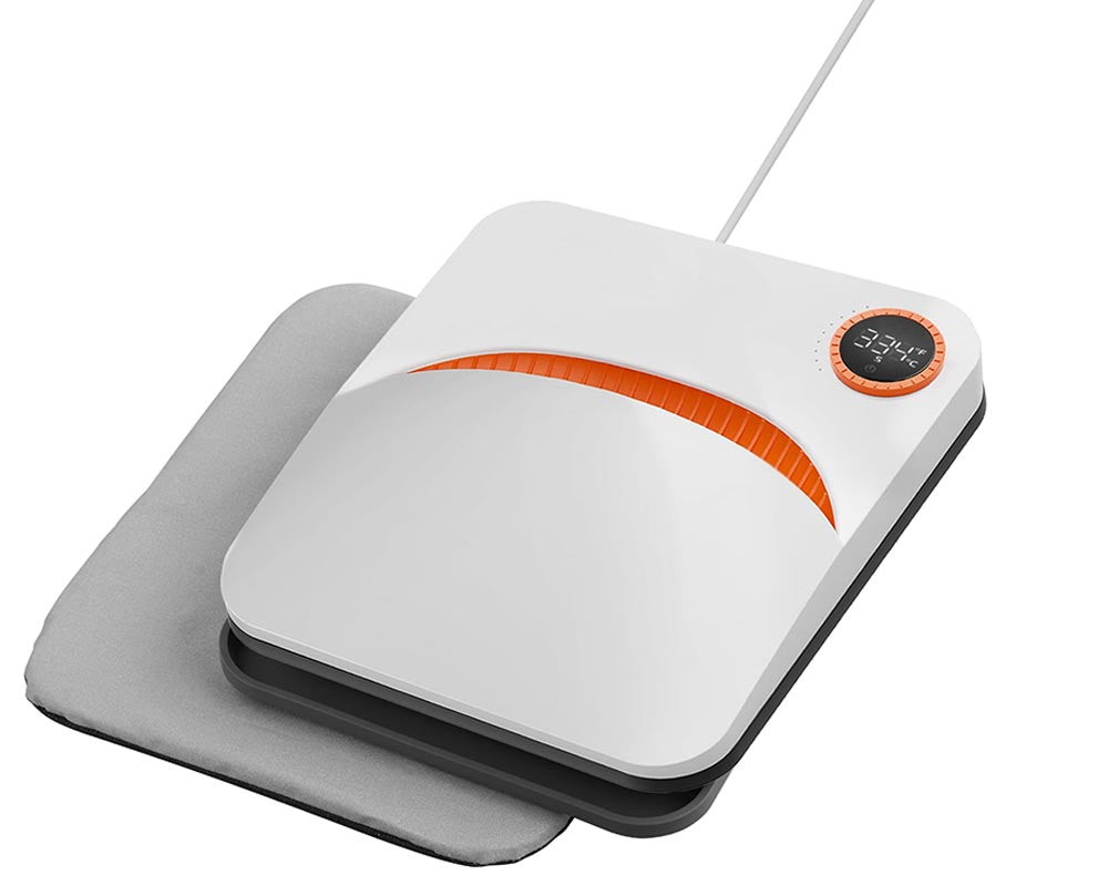 Heat Press Machine 9" x 9" - Portable Mini Press with Timer Function Insulated Base for Heat Transfer Projects