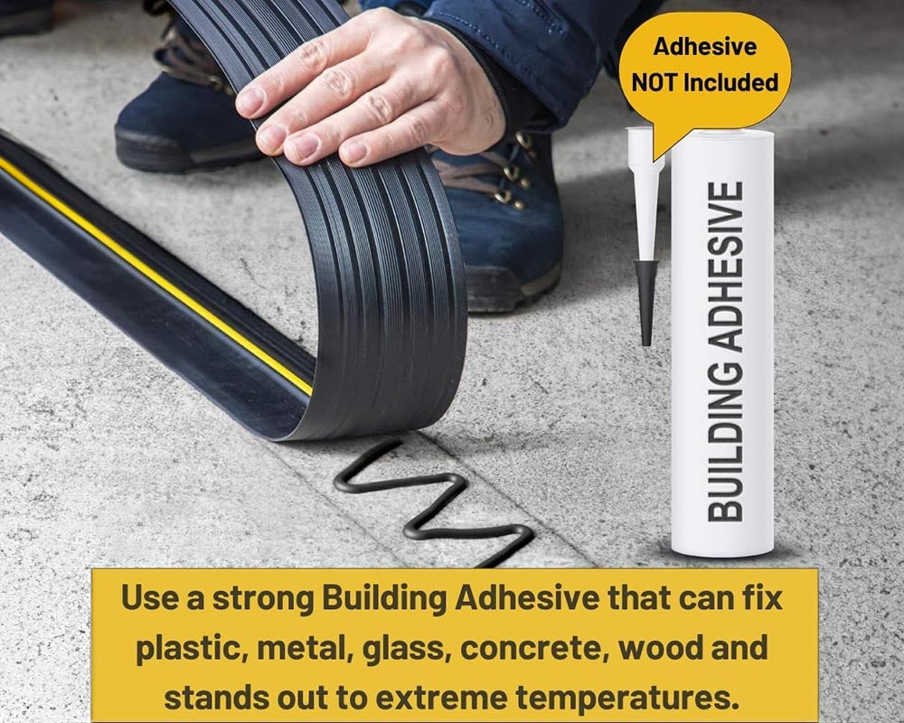 6M Garage Door Seal - Weatherproof Bottom Seal PVC Rubber Garage Door Threshold Seal