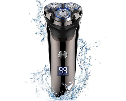 Beard Trimmer  IPX7 Waterproof Electric Razor with Pop-Up Trimmer & LED Display