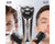 Beard Trimmer  IPX7 Waterproof Electric Razor with Pop-Up Trimmer & LED Display