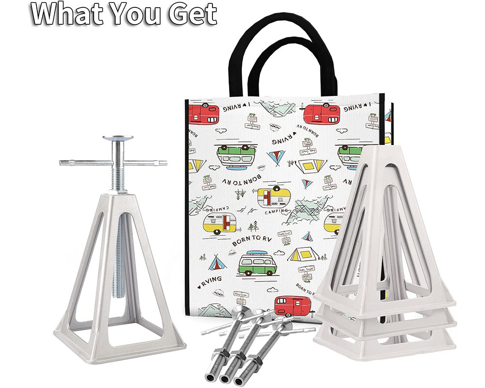 Stack Jack 4 Pack – Adjustable RV Stabilizer for Camper & Traile