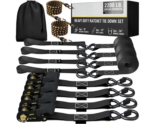Tie Down Straps Heavy Duty Ratchet Straps