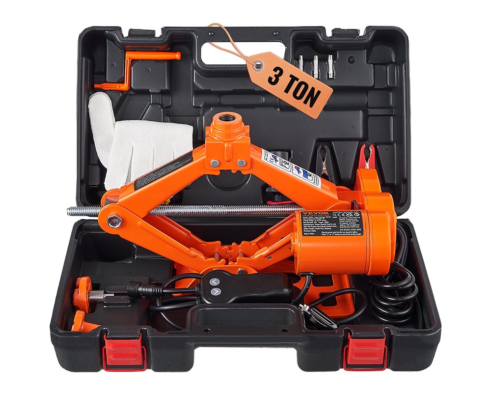 Electric Car Jack 3 Ton – Electric Scissor Jack for Car Repair (SUV Sedans)