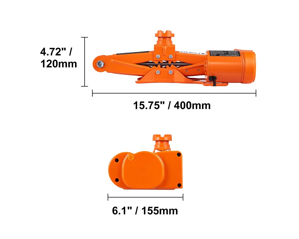 Electric Car Jack 3 Ton – Electric Scissor Jack for Car Repair (SUV Sedans)