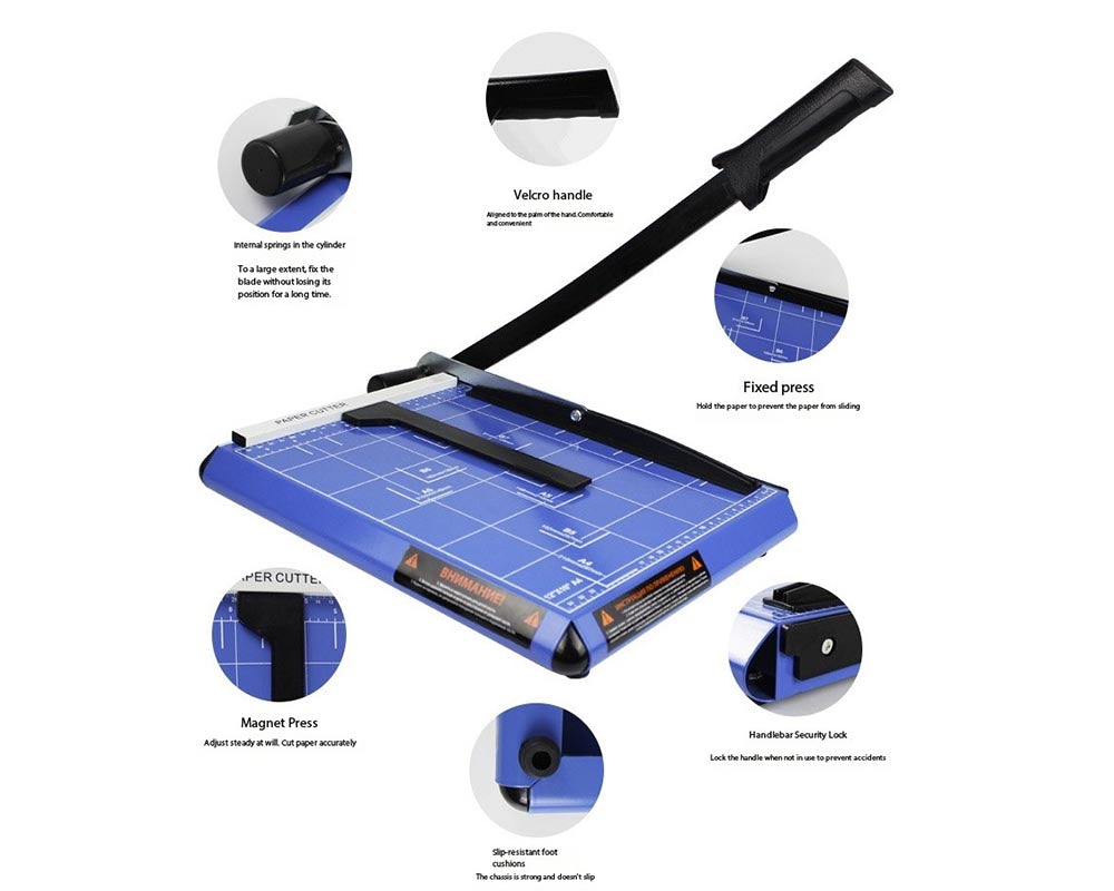 A3 Paper Cutter Trimmer – 18" Cutting Capacity, 12-Sheet Capacity Paper Cutter