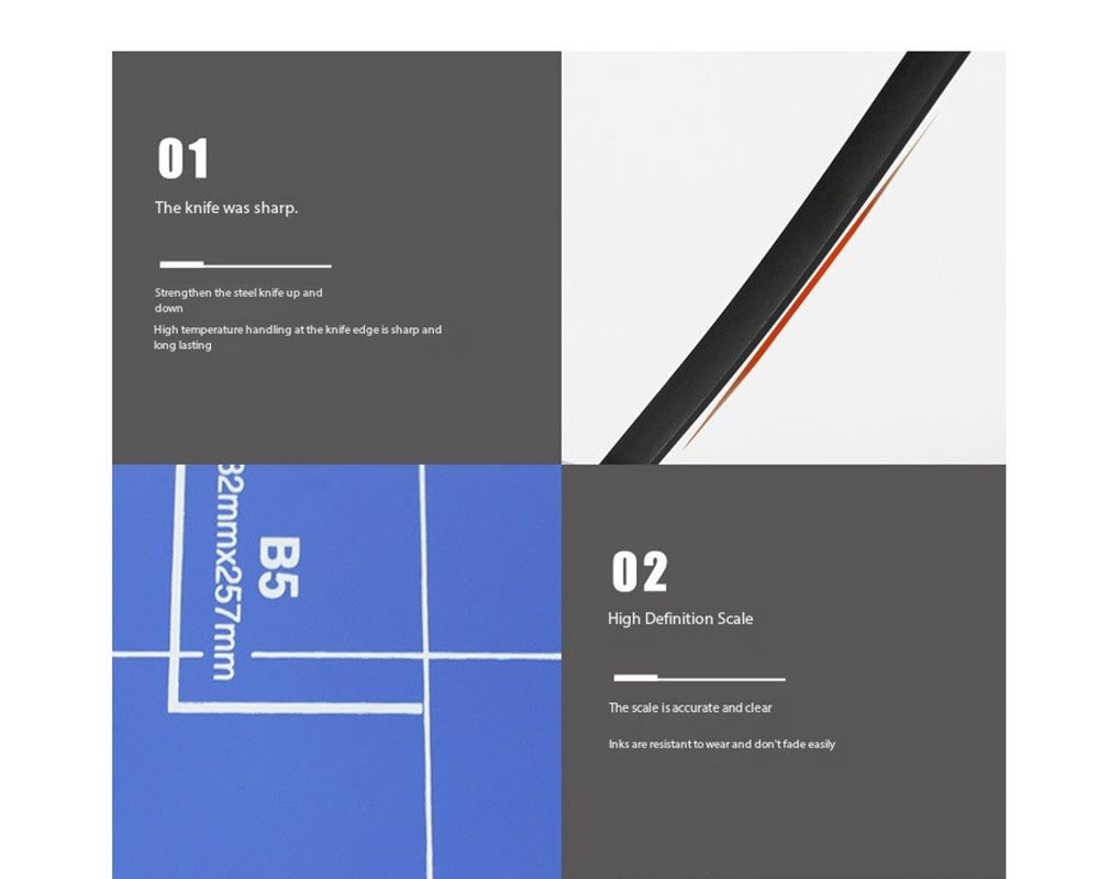 A3 Paper Cutter Trimmer – 18" Cutting Capacity, 12-Sheet Capacity Paper Cutter