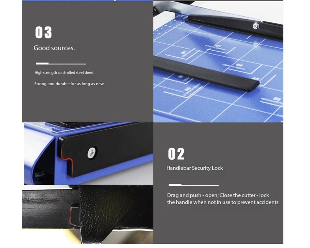 A3 Paper Cutter Trimmer – 18" Cutting Capacity, 12-Sheet Capacity Paper Cutter