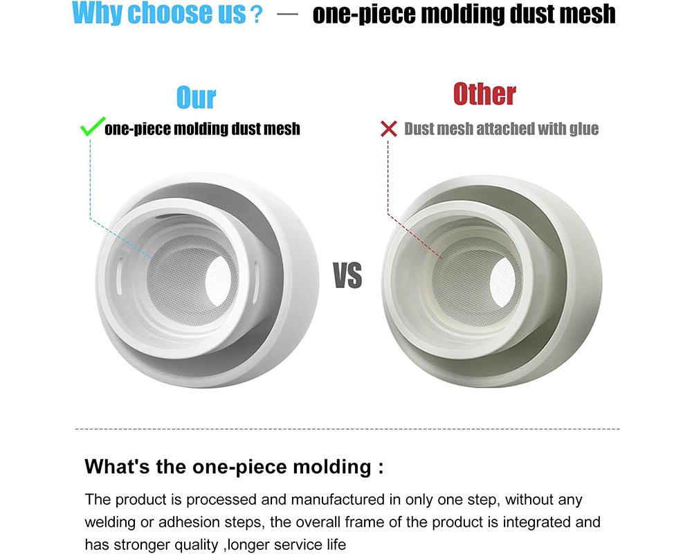 Replacement Ear Tips for AirPods Pro & AirPods Pro 2nd Generation – Silicone Ear Tips with Noise Reduction & Storage Box