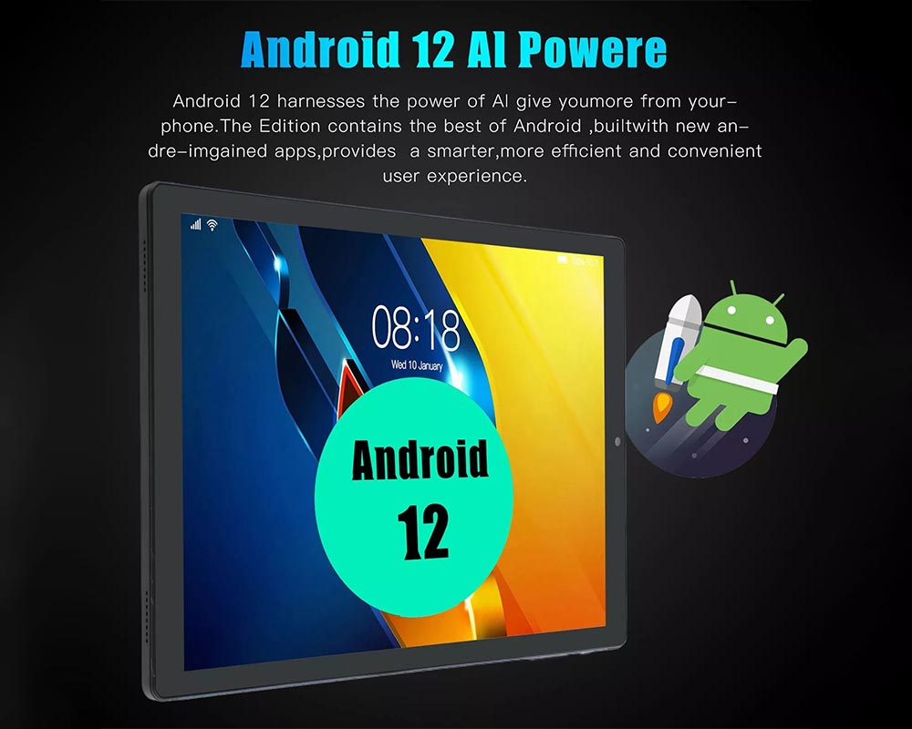 10.1 Inch Android Tablet for Kids - 1GB RAM + 16GB ROM with HD IPS Screen, Front & Rear Camera, 3000mAh Battery