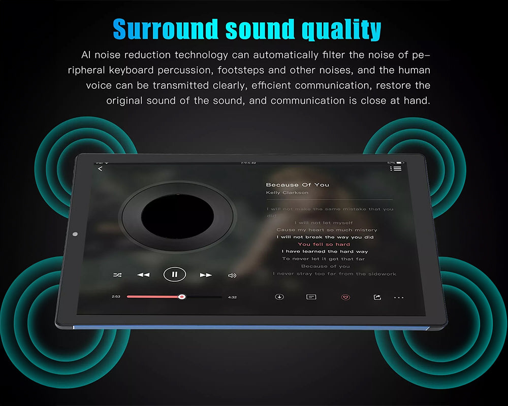 10.1 Inch Android Tablet for Kids - 1GB RAM + 16GB ROM with HD IPS Screen, Front & Rear Camera, 3000mAh Battery