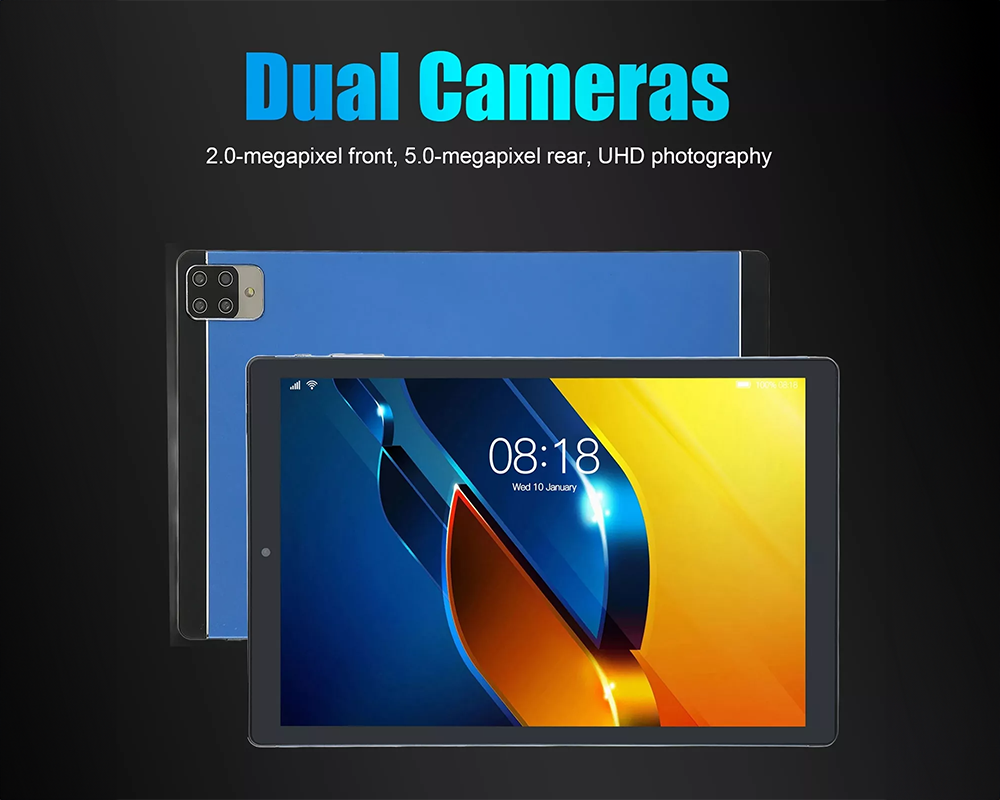 10.1 Inch Android Tablet for Kids - 1GB RAM + 16GB ROM with HD IPS Screen, Front & Rear Camera, 3000mAh Battery