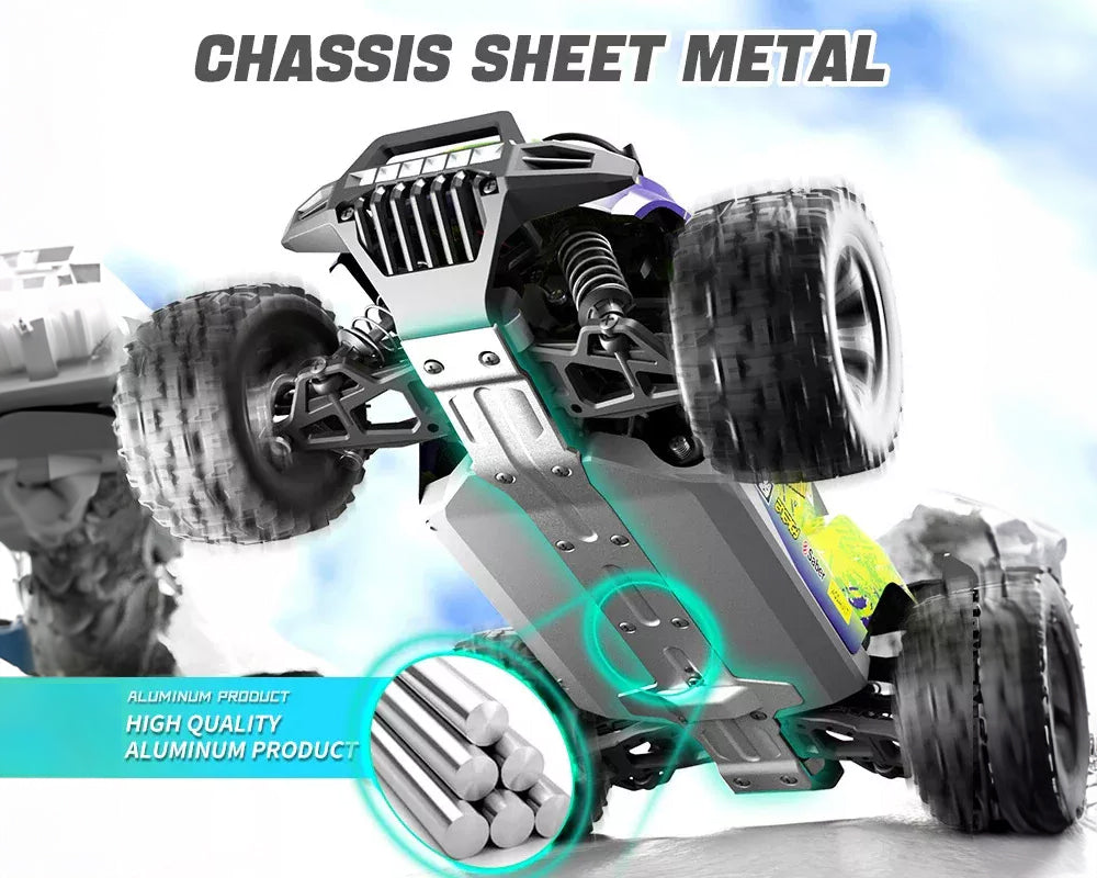 4WD RC Off-Road Monster Truck – High-Speed 50Km/h Remote Control Car