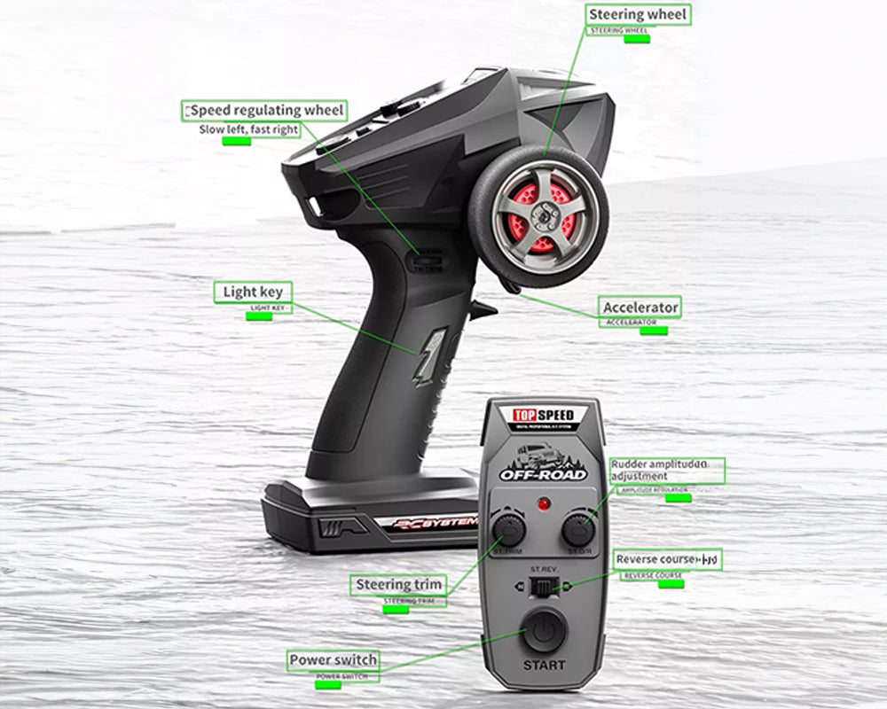 4WD RC Off-Road Monster Truck – High-Speed 50Km/h Remote Control Car