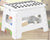 Home Foldable Stool for Kids and Adults – White Plastic Step Stool (28cm Wide, 20cm Tall)