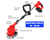 Weed Eater Cordless – Foldable String Trimmer 24V Battery Operated Garden Cutter