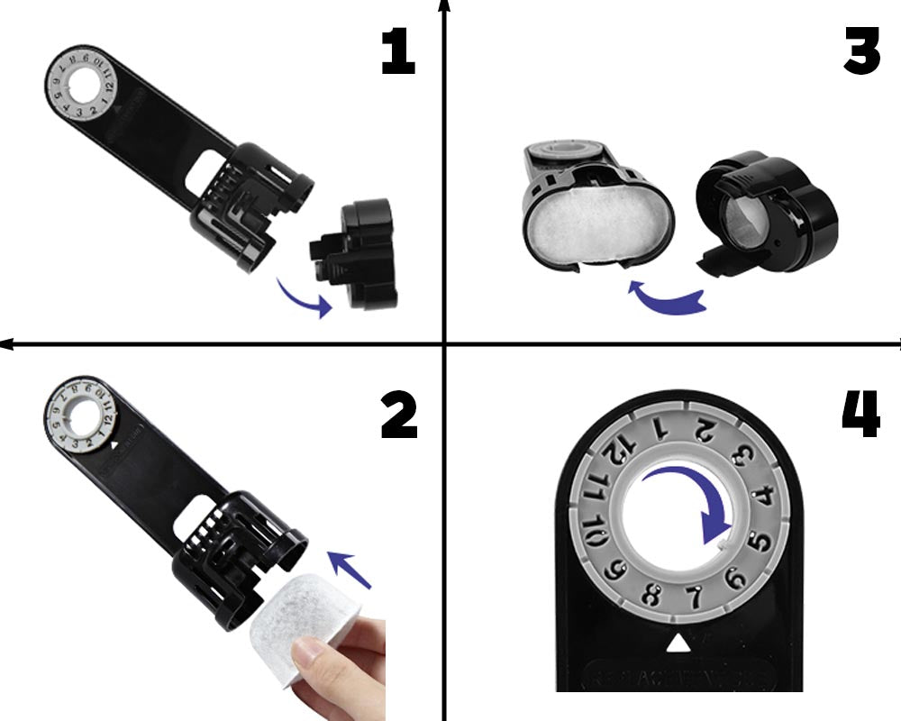 6-Pack Replacement Charcoal Water Filter Cartridges with Starter Kit Combo for Keurig Single Brewing System & Breville Models