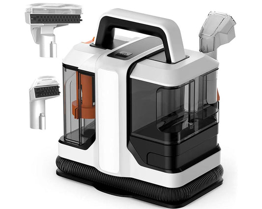 Portable Carpet Cleaner Machine with Dual Brush Head – 15Kpa Powerful Suction for Deep Stain Removal