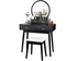 CURA Vanity Dressing Table with Lighted Mirror and Stool