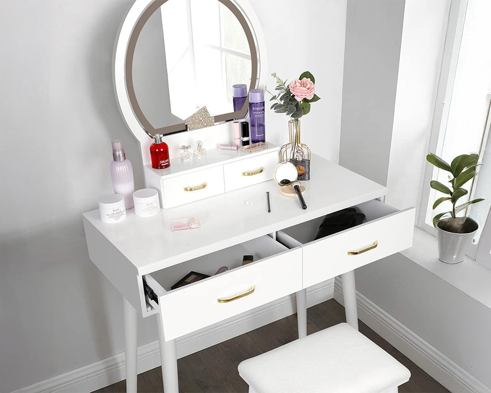 Dressing Table With LED Mirror