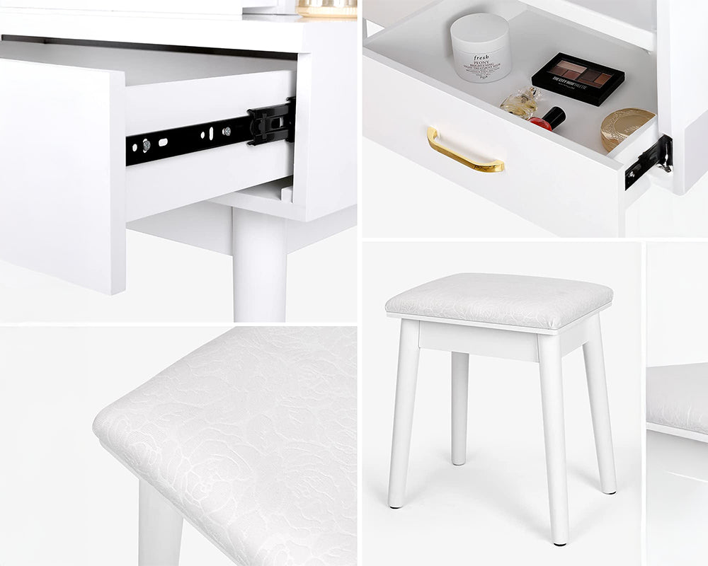 Dressing Table With LED Mirror