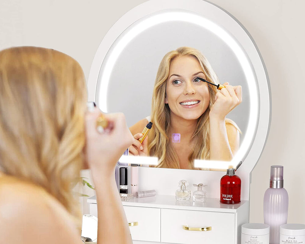 Dressing Table With LED Mirror