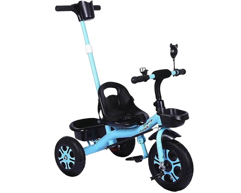 Kids Trike - Adjustable Kids Bike with Parent Steering (Blue)