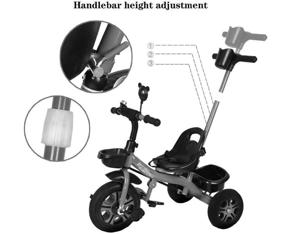 Kids Trike - Adjustable Kids Bike with Parent Steering (Blue)