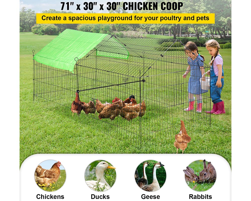 Outdoor Chicken Coop Metal Outdoor Chicken Coop Run for Backyard