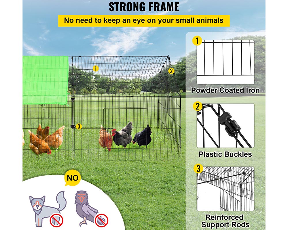 Outdoor Chicken Coop Metal Outdoor Chicken Coop Run for Backyard