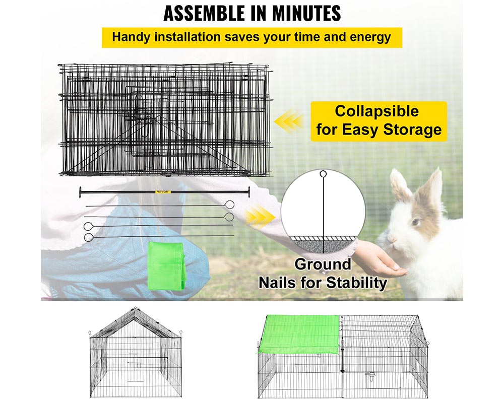 Outdoor Chicken Coop Metal Outdoor Chicken Coop Run for Backyard