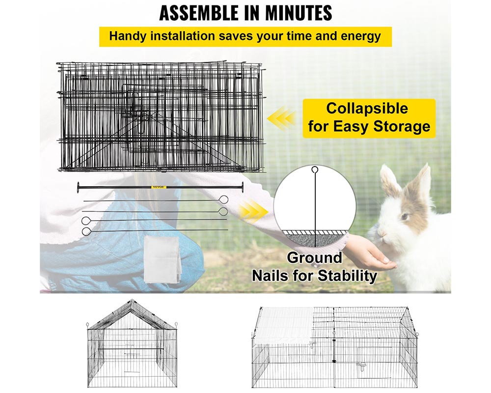 Outdoor Chicken Coop Metal Outdoor Chicken Coop Run for Backyard