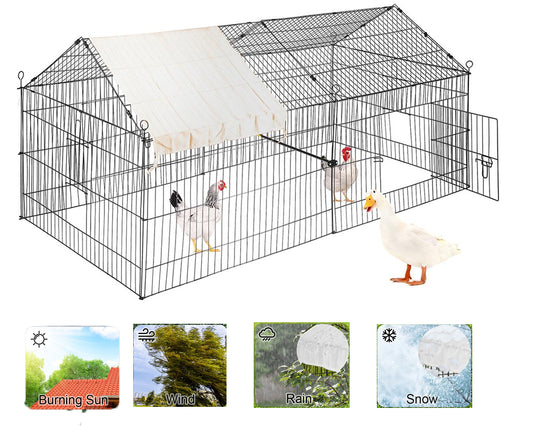 Outdoor Chicken Coop Metal Outdoor Chicken Coop Run for Backyard