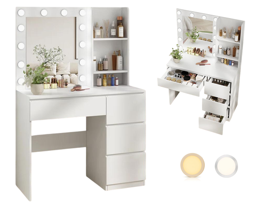 Dressing Table with HD Mirror Vanity