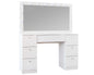 CURA Vanity Dressing Table with Mirror & Lights – Makeup Table with Storage