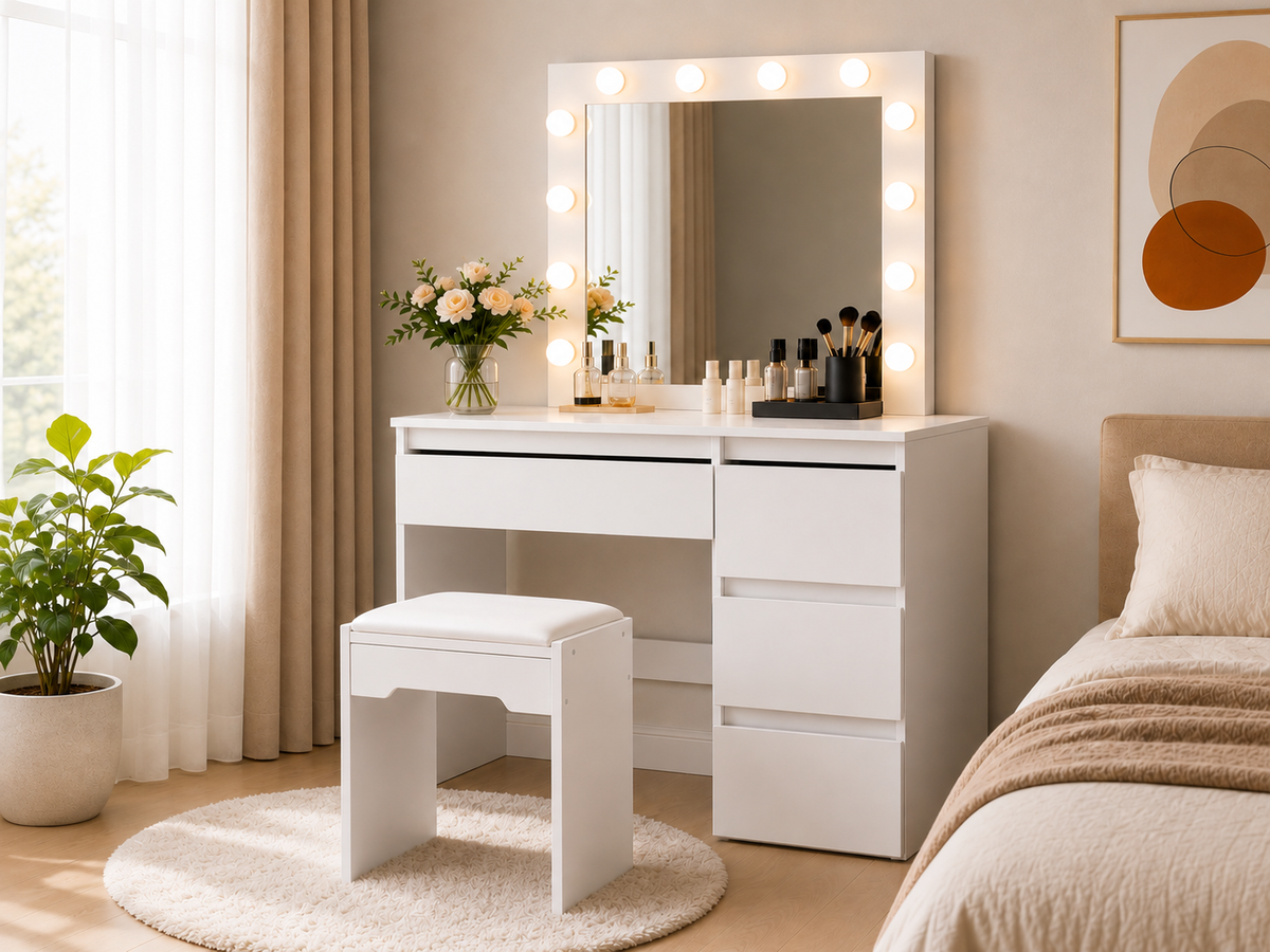 Dressing Table with HD Mirror Vanity
