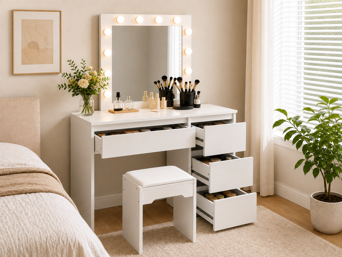 Dressing Table with HD Mirror Vanity