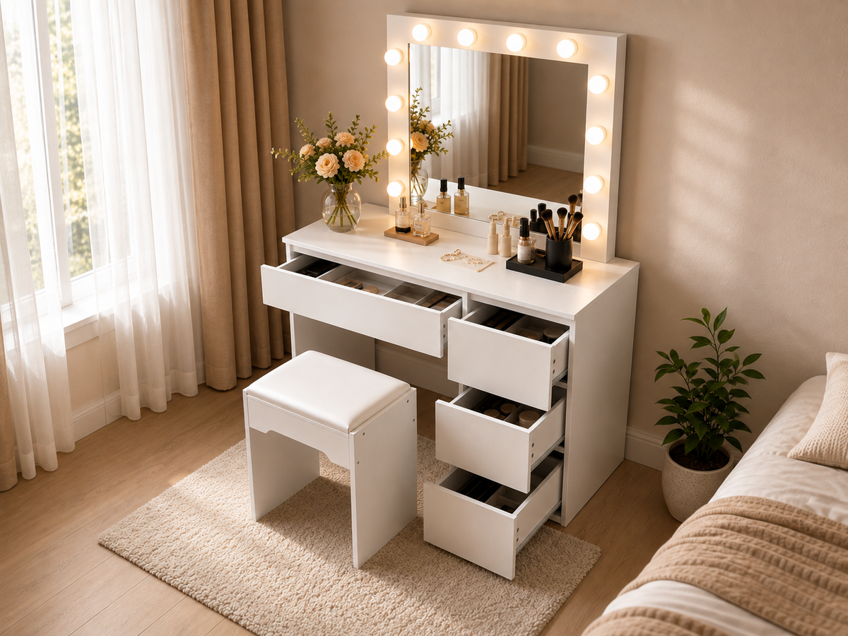 Dressing Table with HD Mirror Vanity