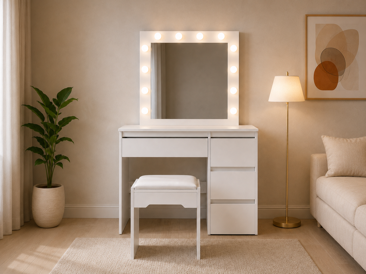 Dressing Table with HD Mirror Vanity