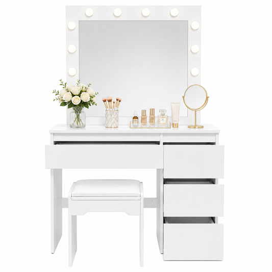 Dressing Table with HD Mirror Vanity