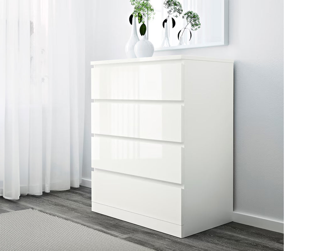 Tallboy Dresser 4 Chest Of Drawers Storage Cabinet