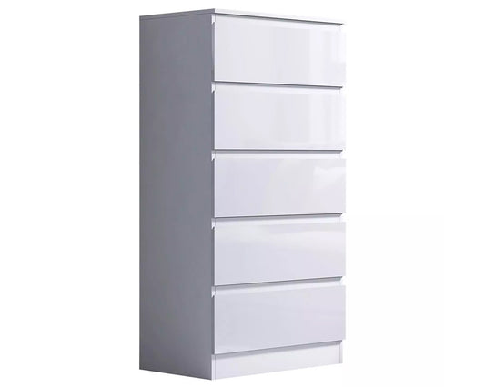 Tallboy Dresser 5 Chest Of Drawers Storage Cabinet