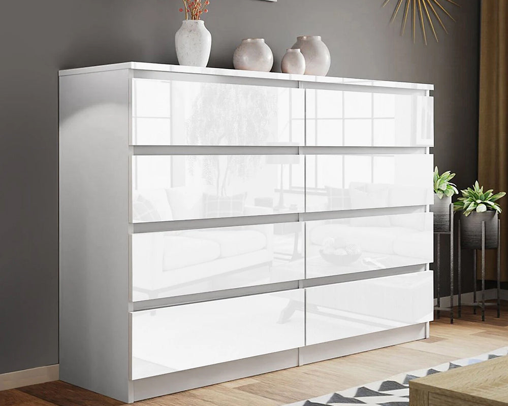 CURA 8-Drawer Chest – Modern Bedroom Dresser & Storage Cabinet