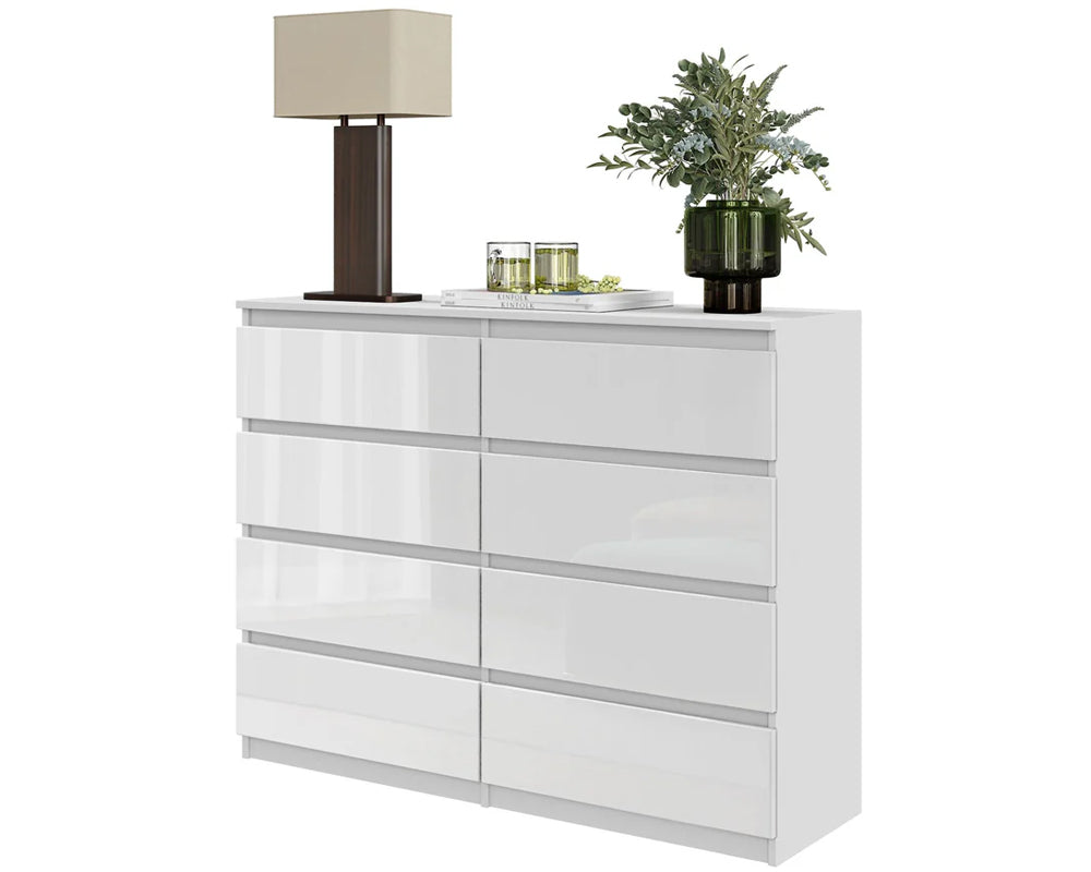 CURA 8-Drawer Chest – Modern Bedroom Dresser & Storage Cabinet