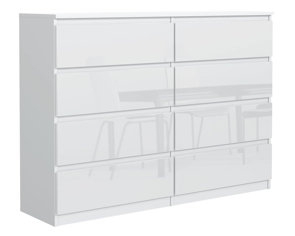 CURA 8-Drawer Chest – Modern Bedroom Dresser & Storage Cabinet