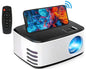 Mini Projector Portable HD 1080P Projector Video Projector with WiFi Screen Mirroring