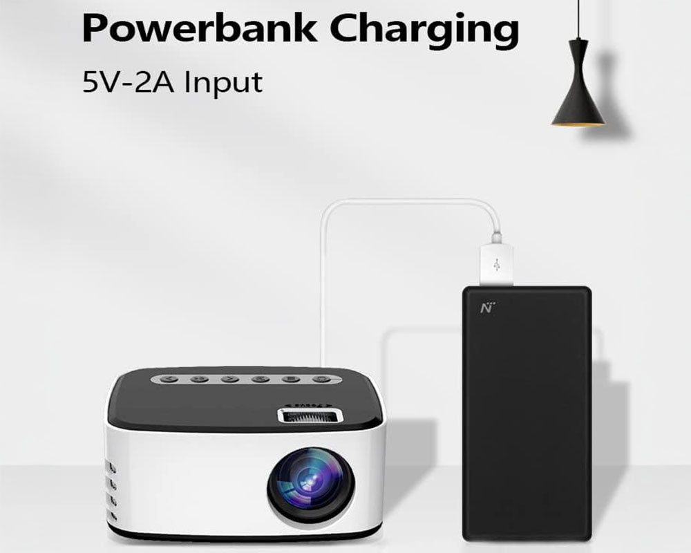 Mini Projector Portable HD 1080P Projector Video Projector with WiFi Screen Mirroring