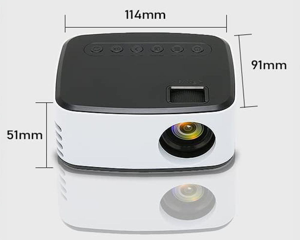 Mini Projector Portable HD 1080P Projector Video Projector with WiFi Screen Mirroring