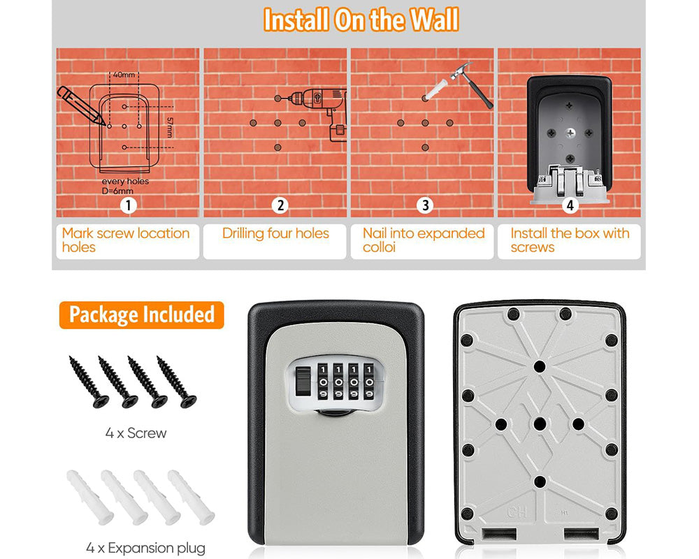 Key Storage Lock Box Key Safe Box