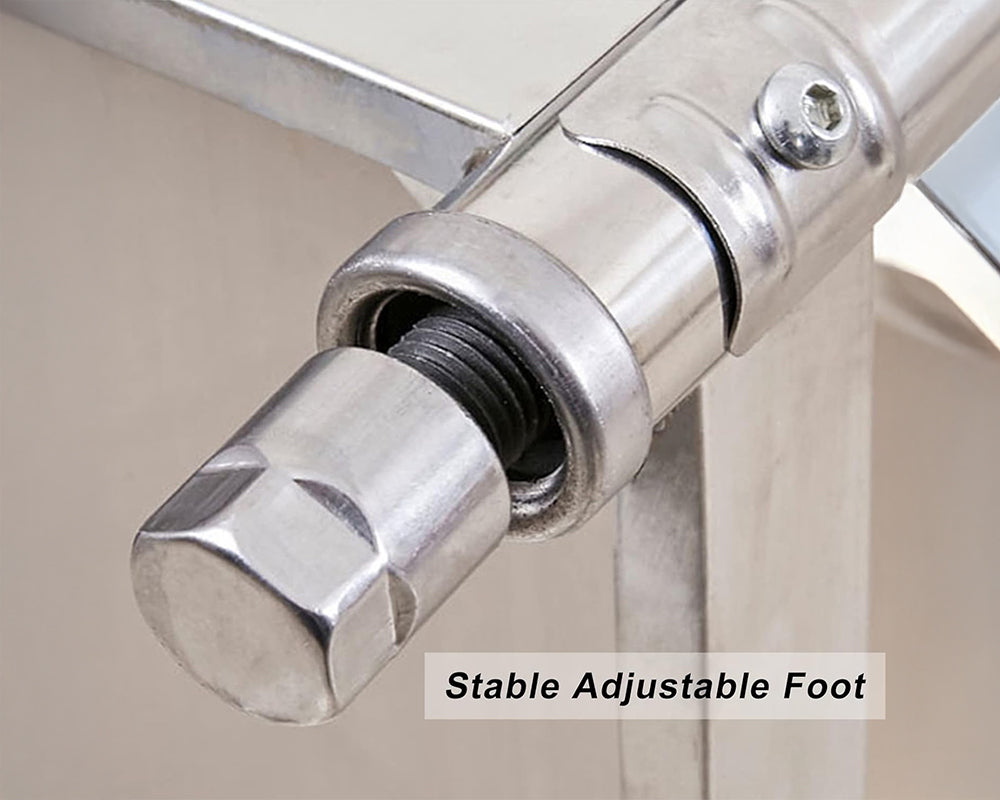 Stainless Steel Workbench Durable Food Prep Table with Backsplash Undershelf